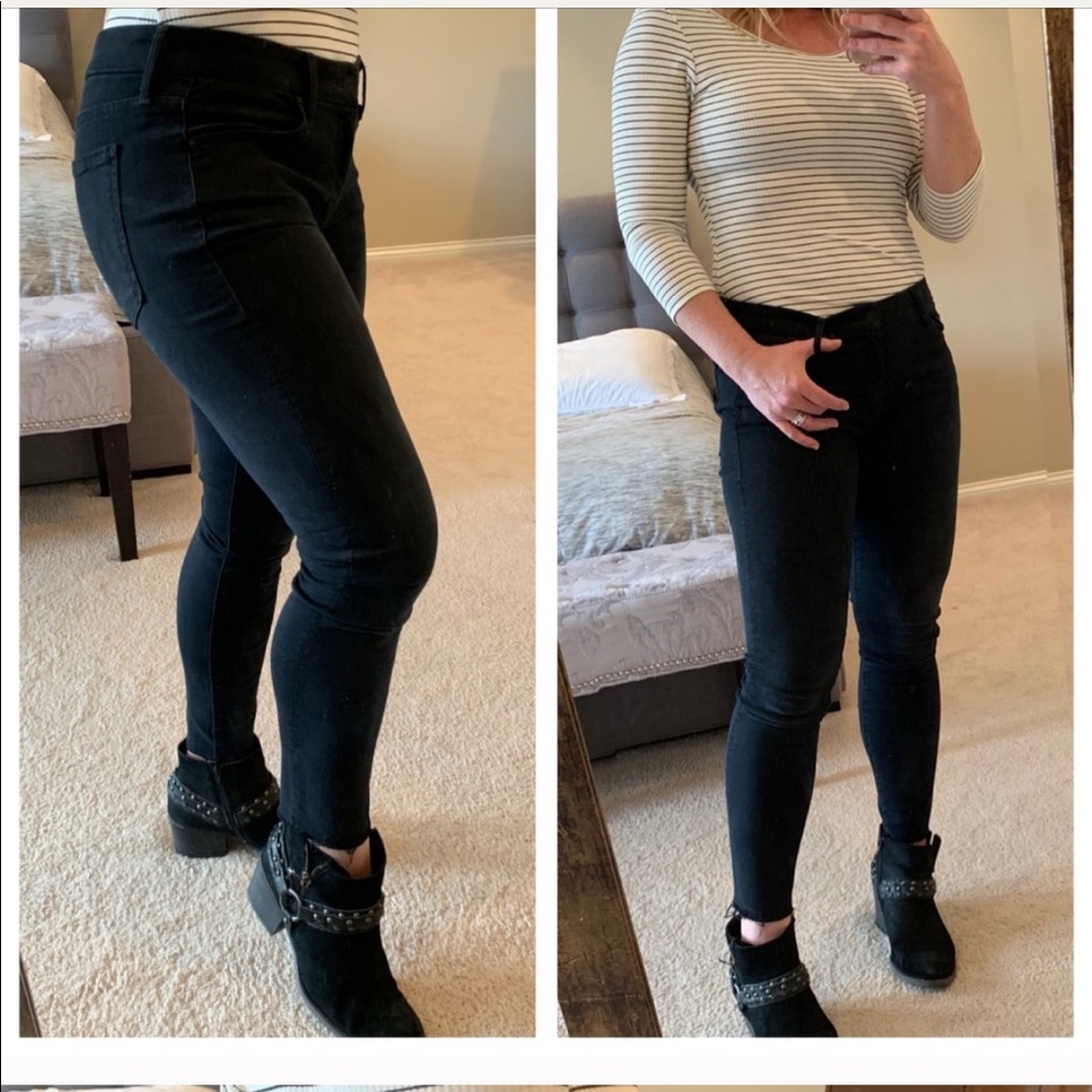 Mother “The Looker” Ankle Fray Jeans